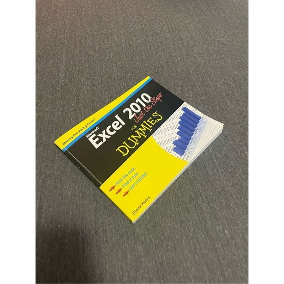 Microsoft excel 2010 for dummies how to & step by step book￼ - Picture 1 of 7